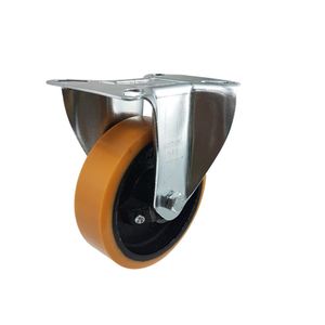 Rodízio Fixo 5 FLR 514 UFN 300 KG PU 106527 Rod-Car