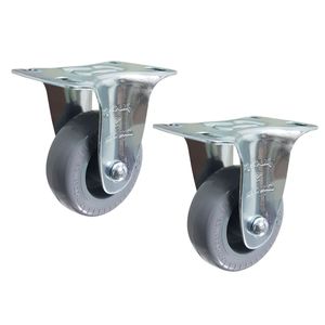 Rodízio Fixo 2 FLR 210 BP 45kg Cinza 100559 2un Rod-Car