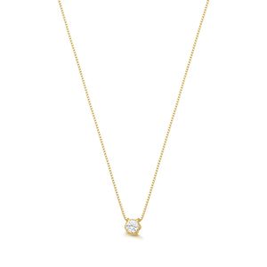 Colar de Ouro 18k com 10 pontos de Moissanite