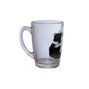 Caneca Vidro Meu Amigo Gato 320ml - Charmosa e Divertida