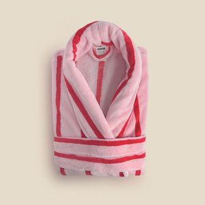Roupão Stripes Microfibra Rosa - A\CASA