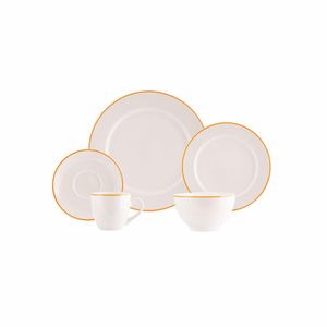 Jogo de Jantar 20 Peças Filete Porcelana Real By Schmidt