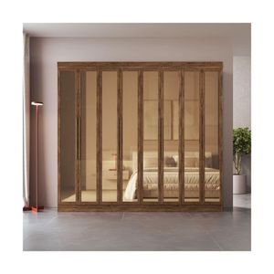 Guarda-Roupas Casal 8 Portas com Vidro Multimóveis CR35259