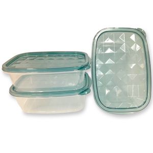 Conjunto de Potes Plásticos c/3 Unid 2443629 Verde - Quanhe