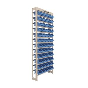 Estante Gaveteiro Organizador Kit 60 Gavetas N3 Azul Presto