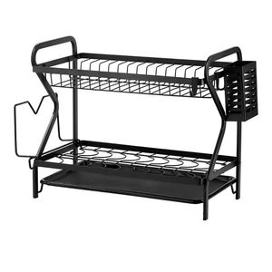 Escorredor de Pratos Duplo N2445696 Preto - Quanhe