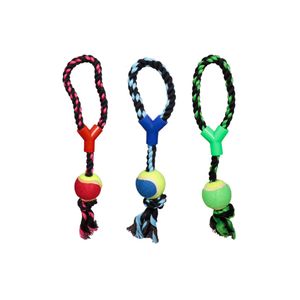 Brinquedo para Cachorro com Corda e Bola de Trinta e Oito Centímetros - Ringo