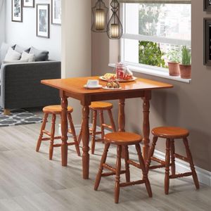 Conjunto Sala de Jantar com Mesa Dobrável e 4 Banquetas Multimóveis CR50117