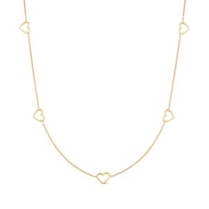 Colar de Ouro 10k Coração