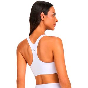 Top Alto Giro Zíper Nadador Feminino