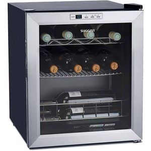 Adega Suggar Lyon 13 Garrafas Preta Inox 110V AD1511IX