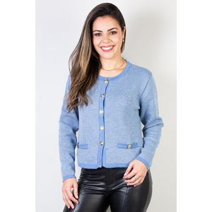 Casaco feminino de malha com botões 61512