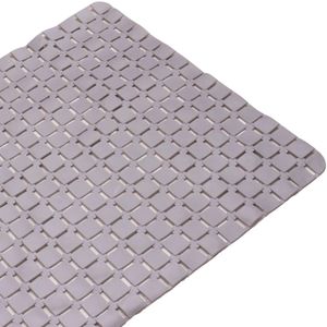 Tapete para Box Emborrachado Antiderrapante 68x38cm Cinza