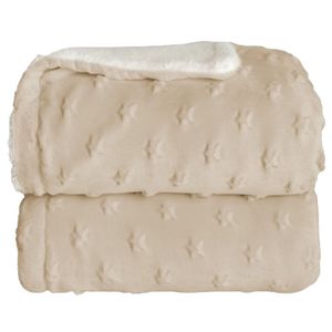 Cobertor Donna Plush 90x110cm Sherpa Stars - Laço Bebê
