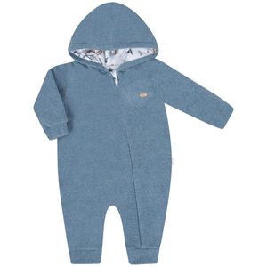 Macacão Longo Com Zíper Melange Lunar Infantil - Hug