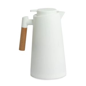 Garrafa Térmica Cabo de Madeira 1L N2450428 Branco - Quanhe