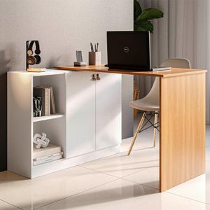 Escrivaninha Articulável com Armário 2 Portas Multimóveis CR25284