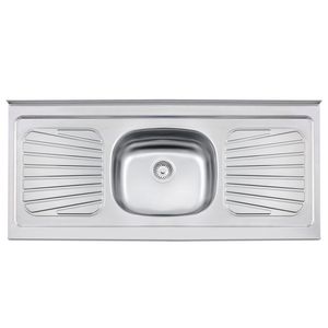 Tampo de Pia de Apoio New Raggi 40 em Aço Inox 120x52cm - Tramontina