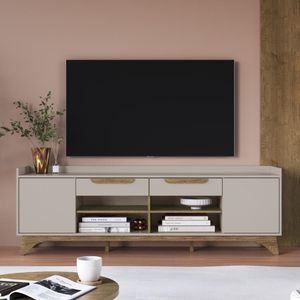Rack para TV até 65 Polegadas com 2 Portas e 2 Gavetas Multimóveis MP1101