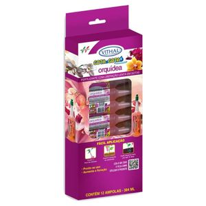 Fertilizante Gota A Gota Orquídeas Vithal - 12 Ampolas