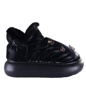 Pantufa Bota Feminina Flowfa Lucy Classic Preto