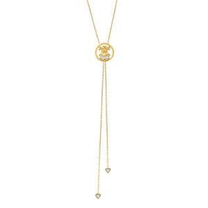 Colar Menina de Ouro 18k com Diamantes