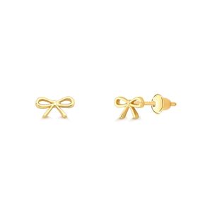 Brinco pequeno Laço de Ouro 18k