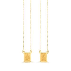Escapulário Ouro 18k Sagrado Coração de Jesus