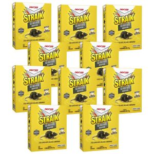 Kit 10 Caixas Atrativos Para Ratos Straik 4 Sachês De 25g Dexter