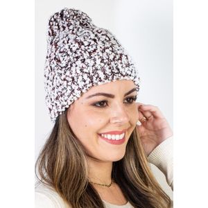 Gorro feminino de malha tricô 61361
