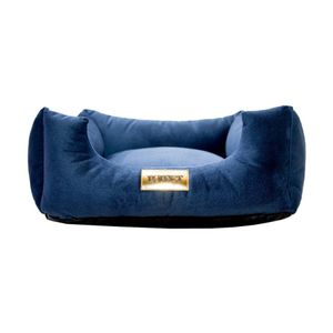 Cama Quadrada para Cachorro ou Gatos Super Luxo Luppet Azul