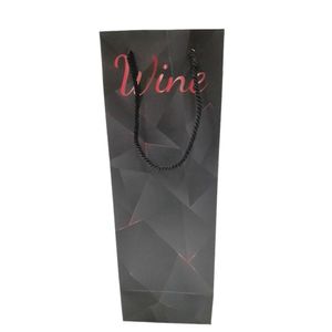 Sacola de Presente Para Vinhos  Vermelho - Quanhe
