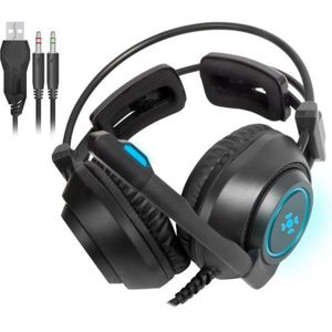 Headset Gamer Fortrek Vickers P2 + USB RGB Preto