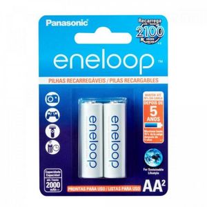 Pilha Recarregável 1,2V AA 2000mAh Eneloop (Com2 Pilhas) PanasonicCAR / 2