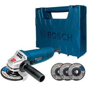 Esmerilhadeira Bosch GWS850 + 3 Discos E Maleta Plastica
