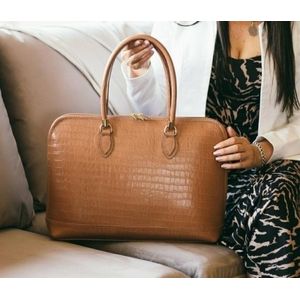 Pasta / Bolsa Executiva Em Couro Para Notebook 15.6' Feminina Celine Viccina