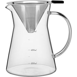 Cafeteira Com Filtro Kanne 600 ml Borosilicato Transparente