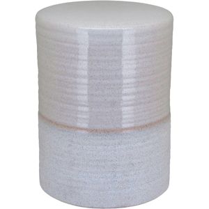 Banqueta Cerâmica 44x32x32cm Marfim