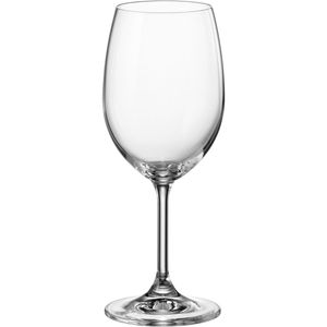 Jogo 6 peças Taças Vinho Bohemia Bruna Cristal 350ml 20x8x8cm