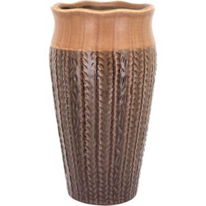 Vaso Cerâmica 27x14x14cm Marrom