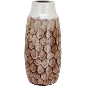 Vaso Cerâmica 35x16x16cm Marrom