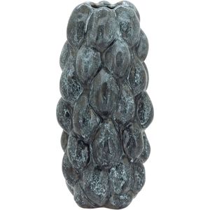 Vaso Cerâmica 34x15x15cm Cinza