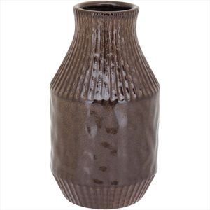 Vaso de Cerâmica 21x12x12cm Marrom