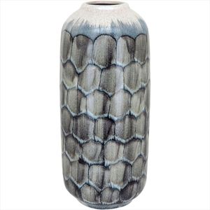 Vaso de Cerâmica 32x14x14cm Azul