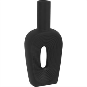Vaso de Cerâmica 24x10x3cm Preto