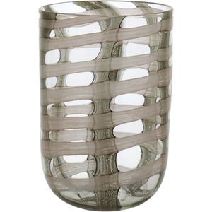 Vaso de Vidro 30x20x20cm Verde - VERDE