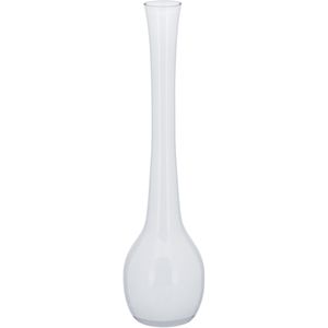 Vaso de Vidro 40x10x10cm Branco