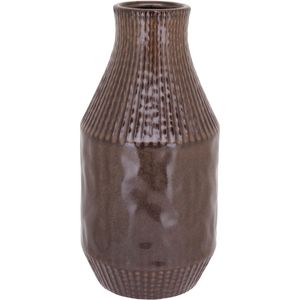 Vaso Cerâmica 29x14x14cm Marrom