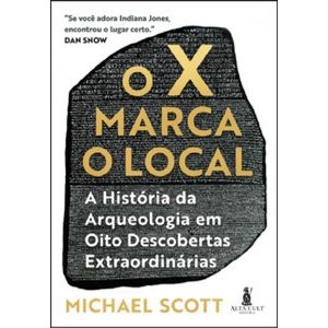 O X marca o local