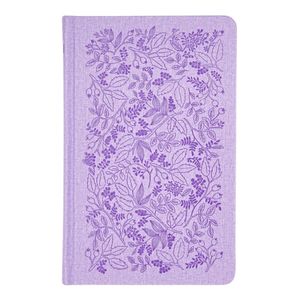 Bíblia Sagrada Slim ACF, Luxo, Couro-Soft sobre capa dura, lavanda, jardim